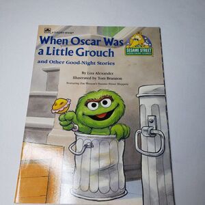 Vintage 80s Sesame Street Book When Oscar Was A Little Grouch PB Childrens